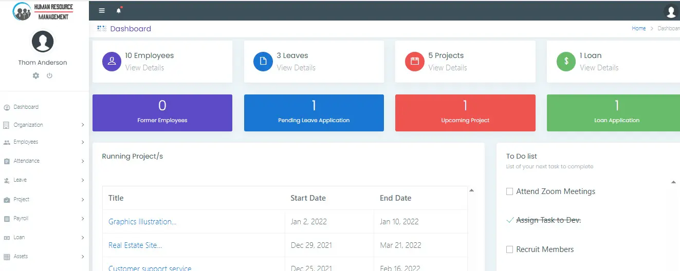 Human Resource Management system